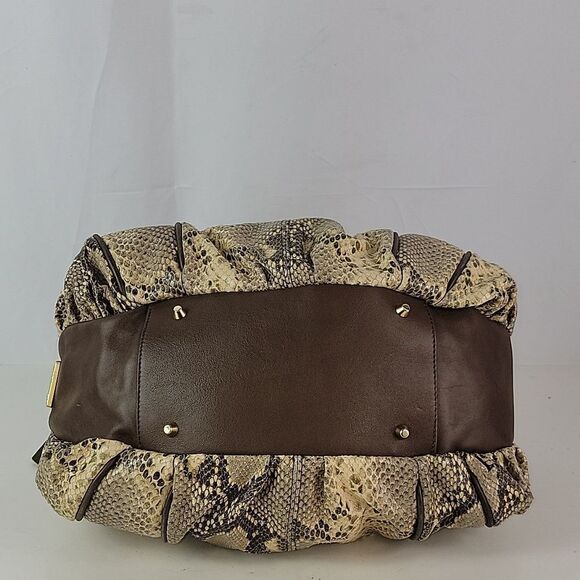 Jenrigo Snakeskin Embossed Leather Women's Satchel - Picture 10 of 13